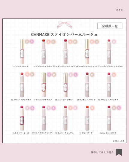 ステイオンバームルージュ(ティントタイプ)/キャンメイク/リップティントを使ったクチコミ(3枚目)