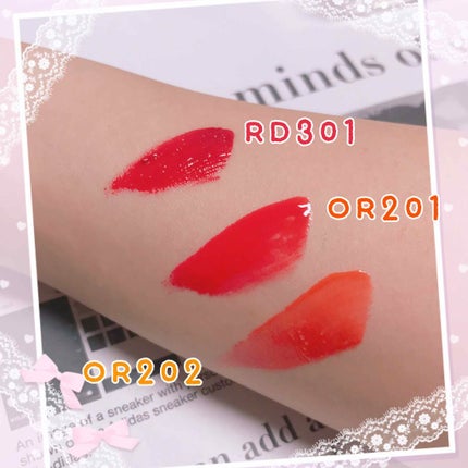 ディアダーリン オイルティント OR202 マンダリンオレンジ/ETUDE/リップグロスを使ったクチコミ(2枚目)