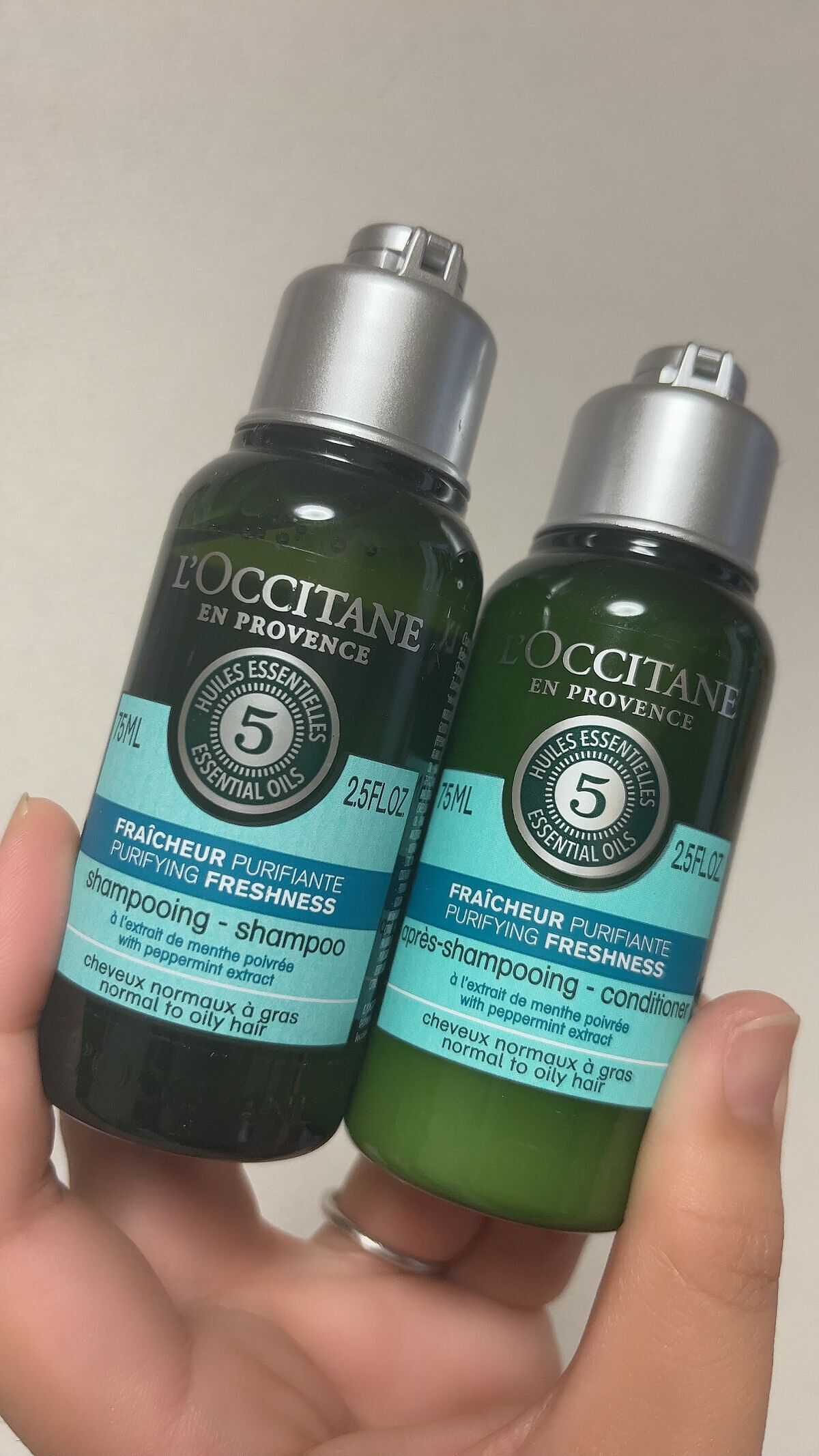 ファイブハーブス ピュアフレッシュネス シャンプー/コンディショナー/L'OCCITANE/市販シャンプーを使ったクチコミ(1枚目)