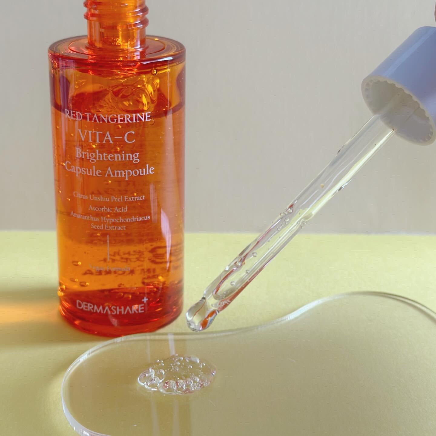 レッドタンジェリンVITA-Cカプセルセラム/DERMASHARE/美容液を使ったクチコミ（3枚目）