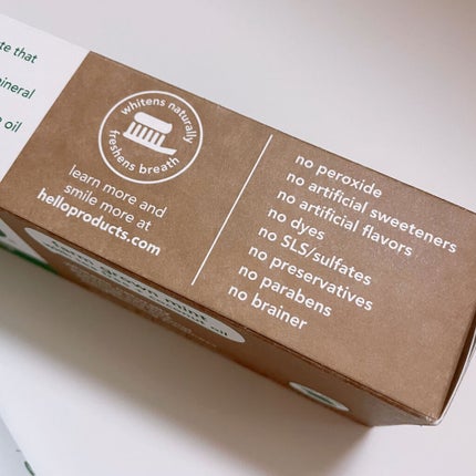 フッ素配合天然ホワイトニング歯磨き粉 農場栽培ミント/hello/歯磨き粉を使ったクチコミ(4枚目)