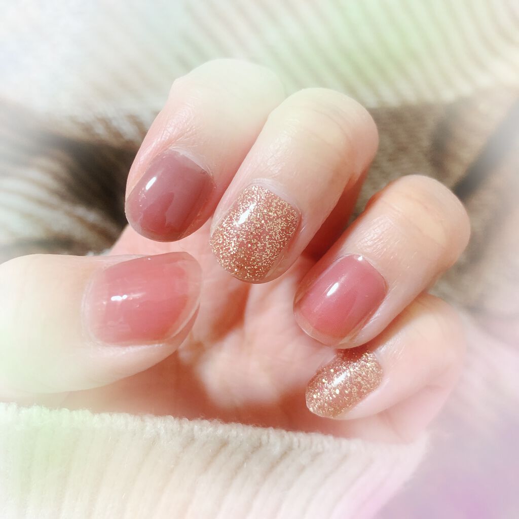 貼るジェルネイル/セリア/ネイルシールを使ったクチコミ（1枚目）