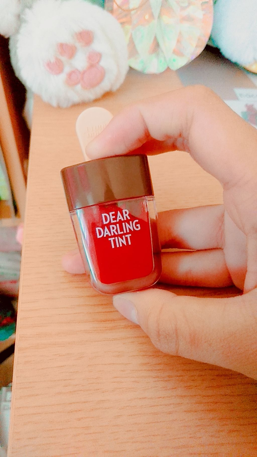 ディアダーリン ウォータージェルティント (アイスティント)/ETUDE/口紅を使ったクチコミ(2枚目)