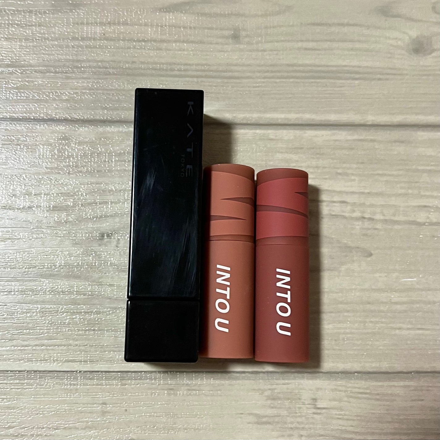 スーパーマットリップ&チークマッド/INTO U/口紅を使ったクチコミ(2枚目)