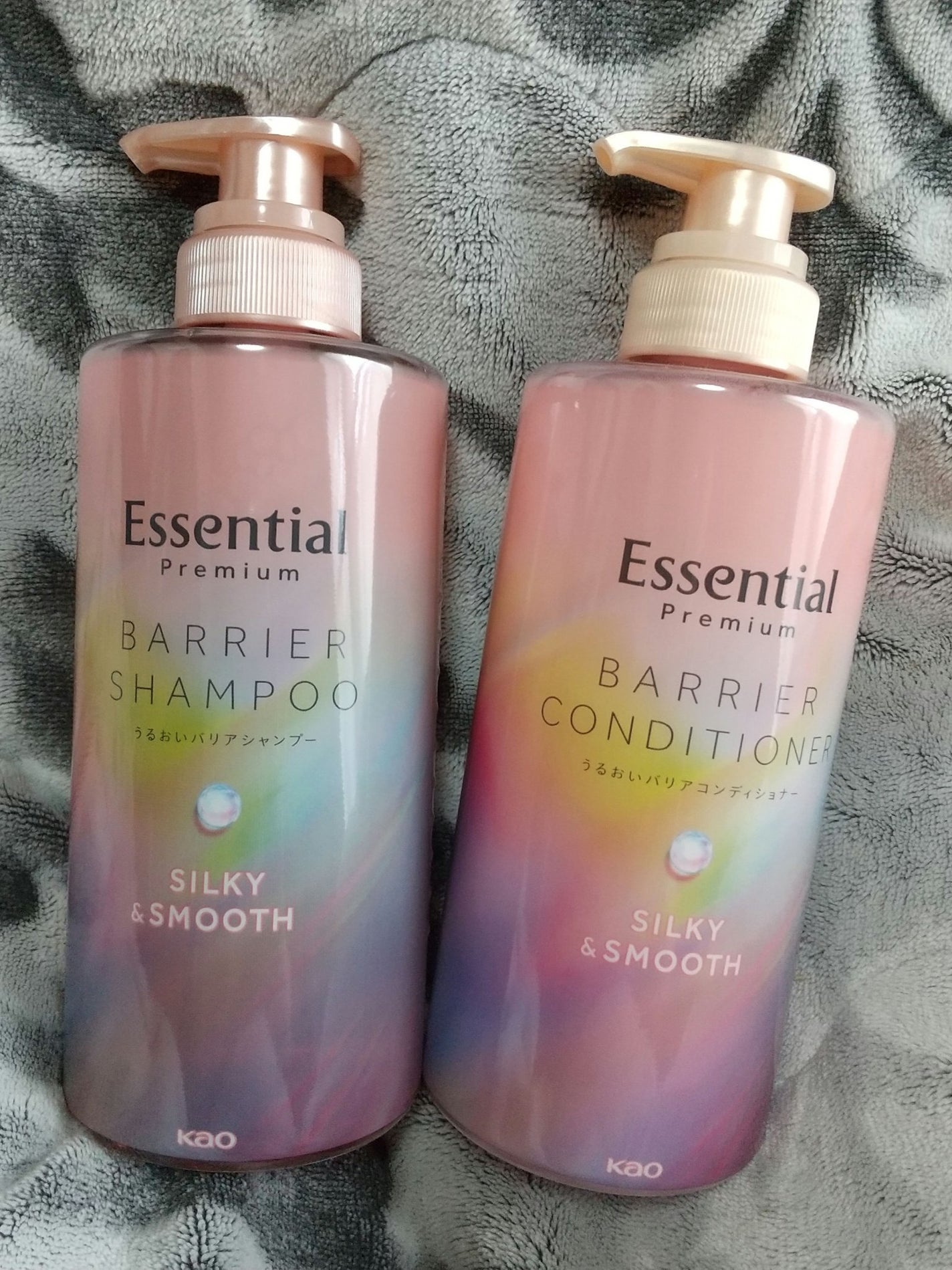 エッセンシャルプレミアム バリアシャンプー・コンディショナー シルキー&スムース/エッセンシャル/市販シャンプーを使ったクチコミ(1枚目)
