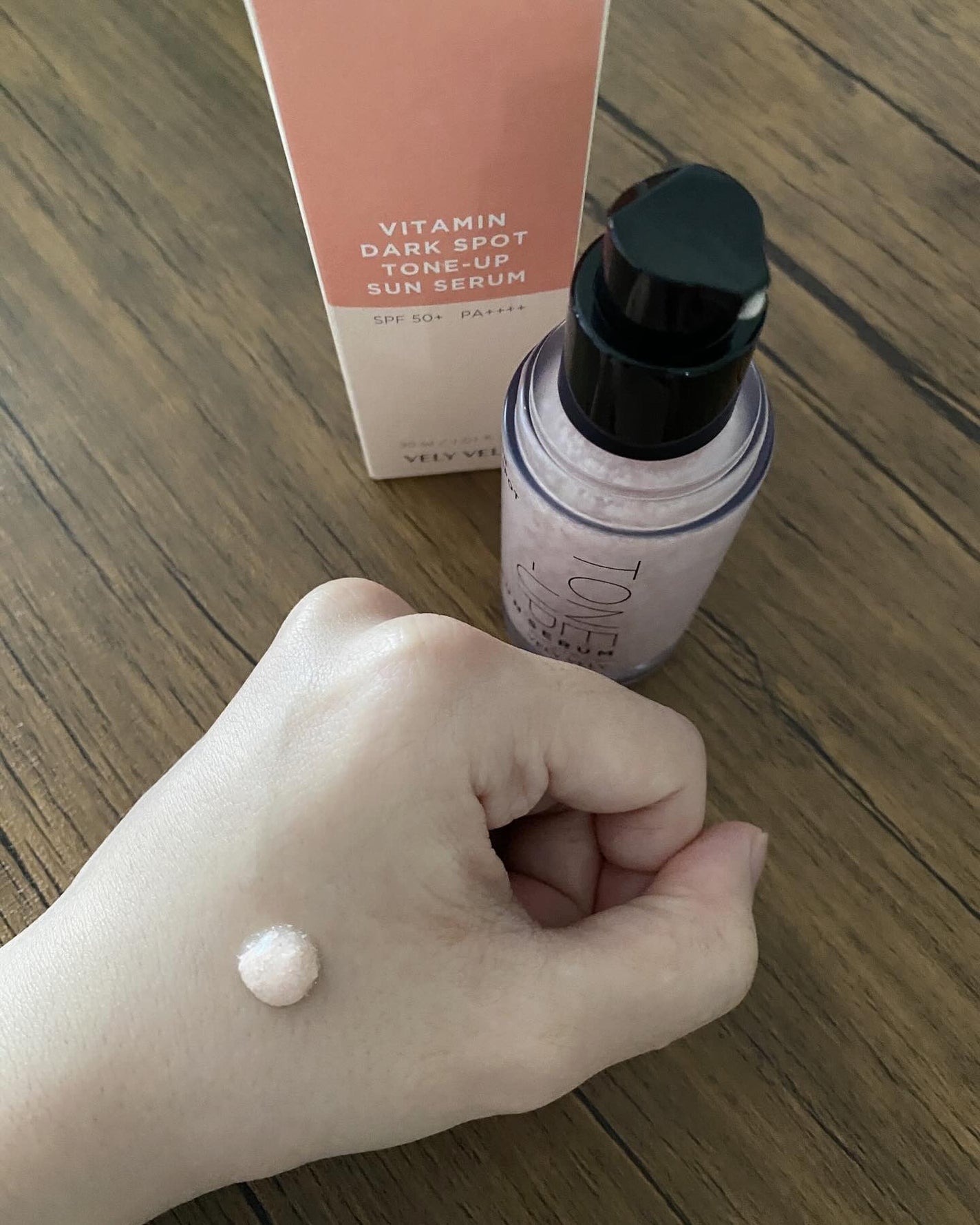 ビタミントーンアップサンセラム/VELY VELY/日焼け止めローションを使ったクチコミ(1枚目)