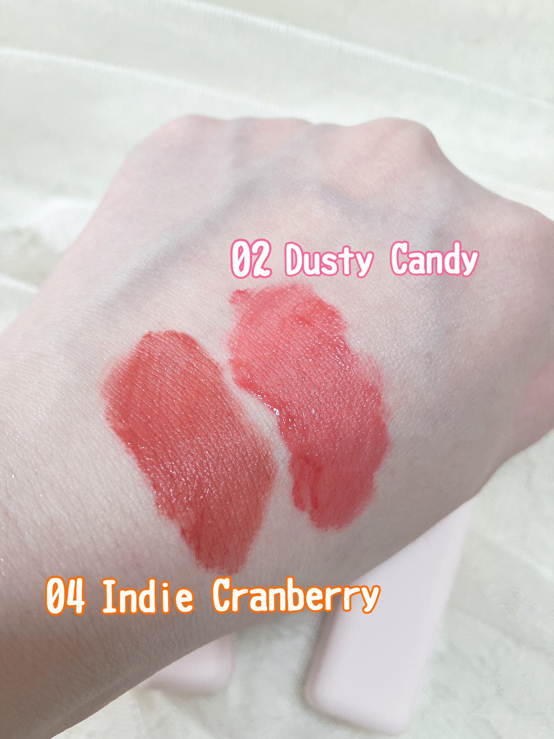 チューインガムベルベットティント 04 INDIE CRANBERRY/KIRSH(キルシー)/リップティントを使ったクチコミ（3枚目）