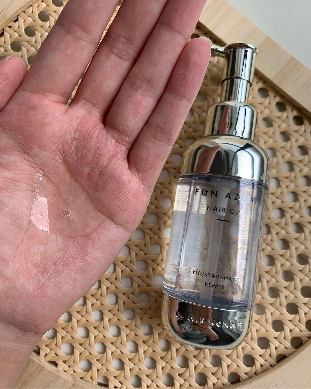 モイスト&ダメージリペア ヘアオイル/FUN AZUM/ヘアオイルを使ったクチコミ(2枚目)
