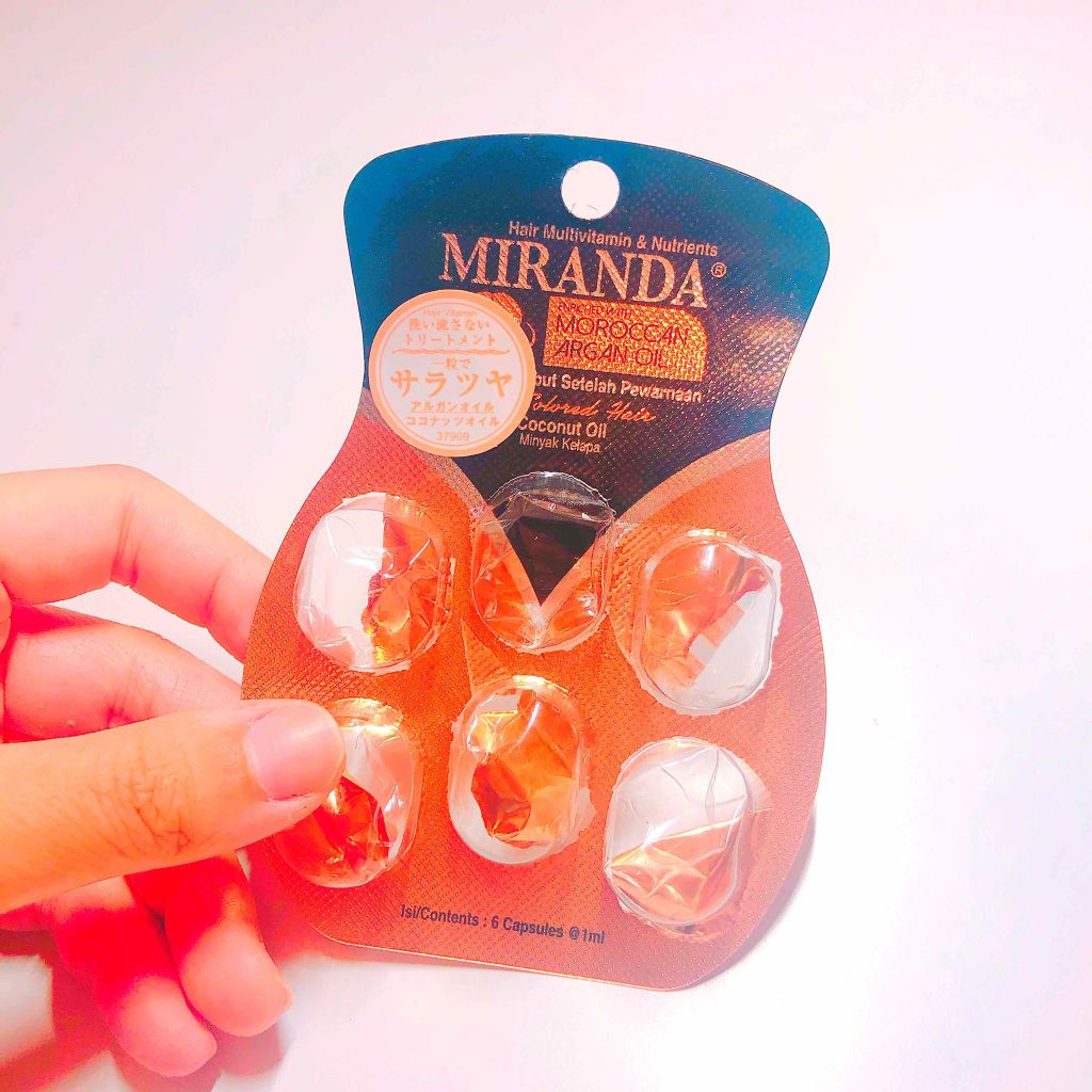 ヘアビタミン モイスチャーヘアオイル/MIRANDA/ヘアオイルを使ったクチコミ(2枚目)