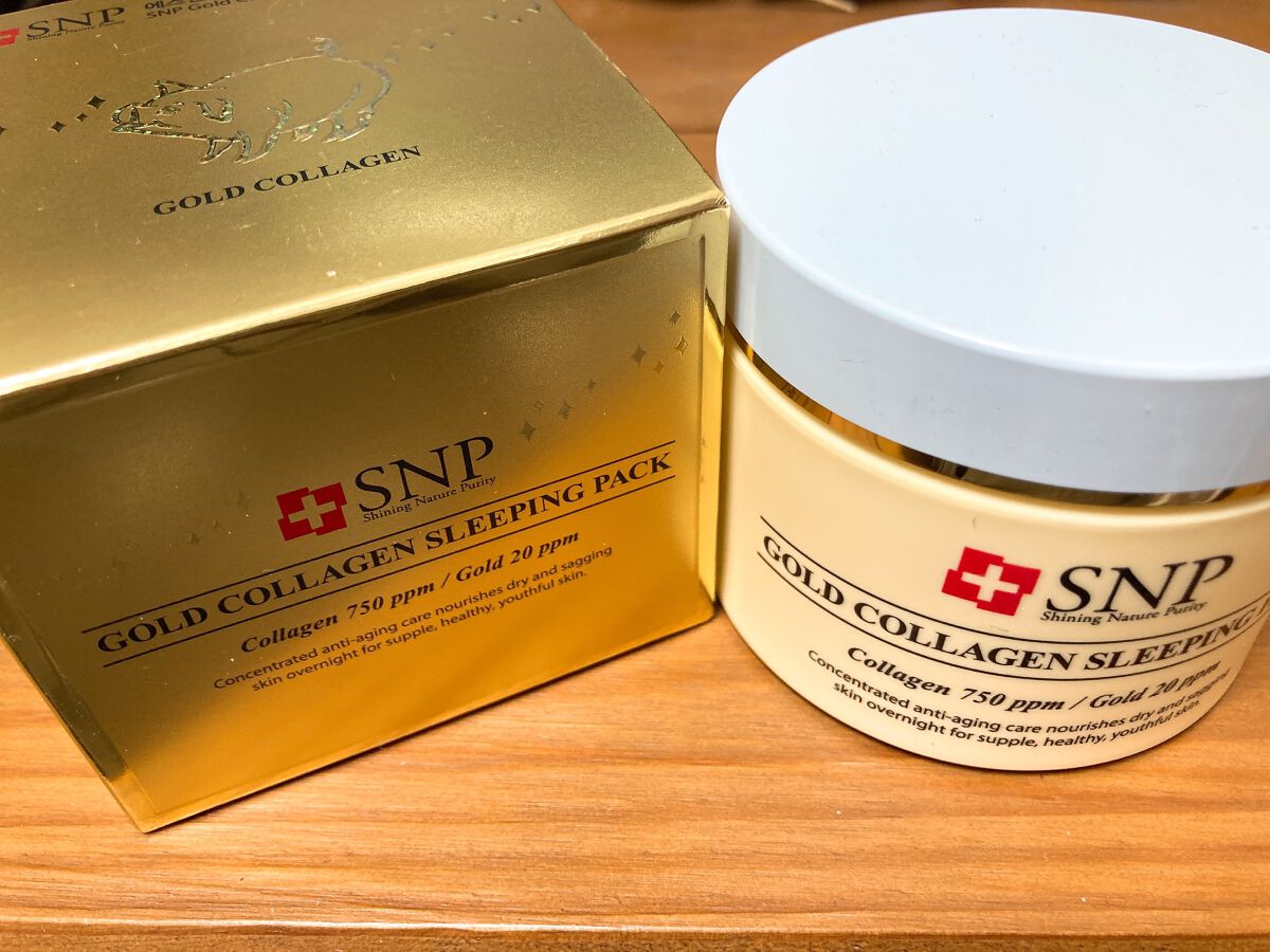 SNP ゴールド コラーゲン スリーピング パック/SNP/シートマスク・パックを使ったクチコミ(1枚目)