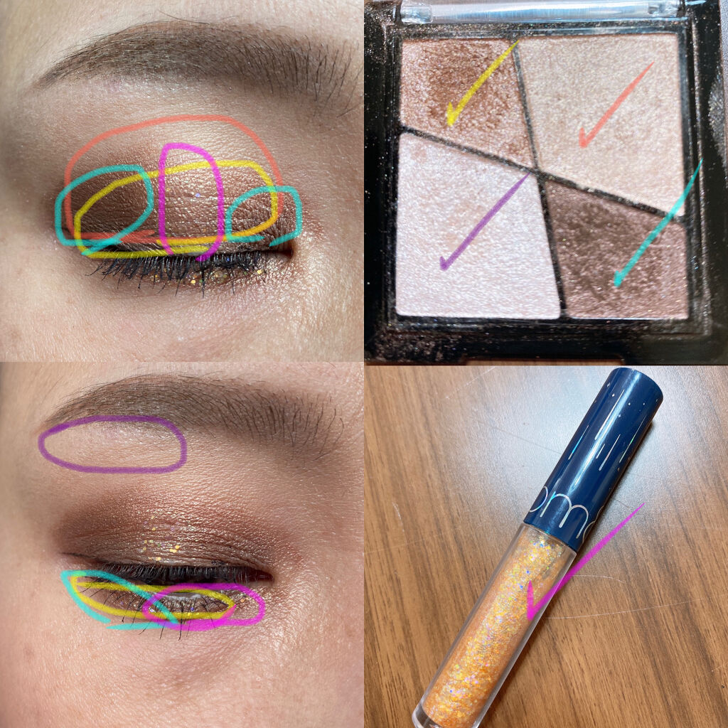 UR GLAM　VELVET EYE COLOR PALETTE/U R GLAM/アイシャドウパレットを使ったクチコミ（2枚目）