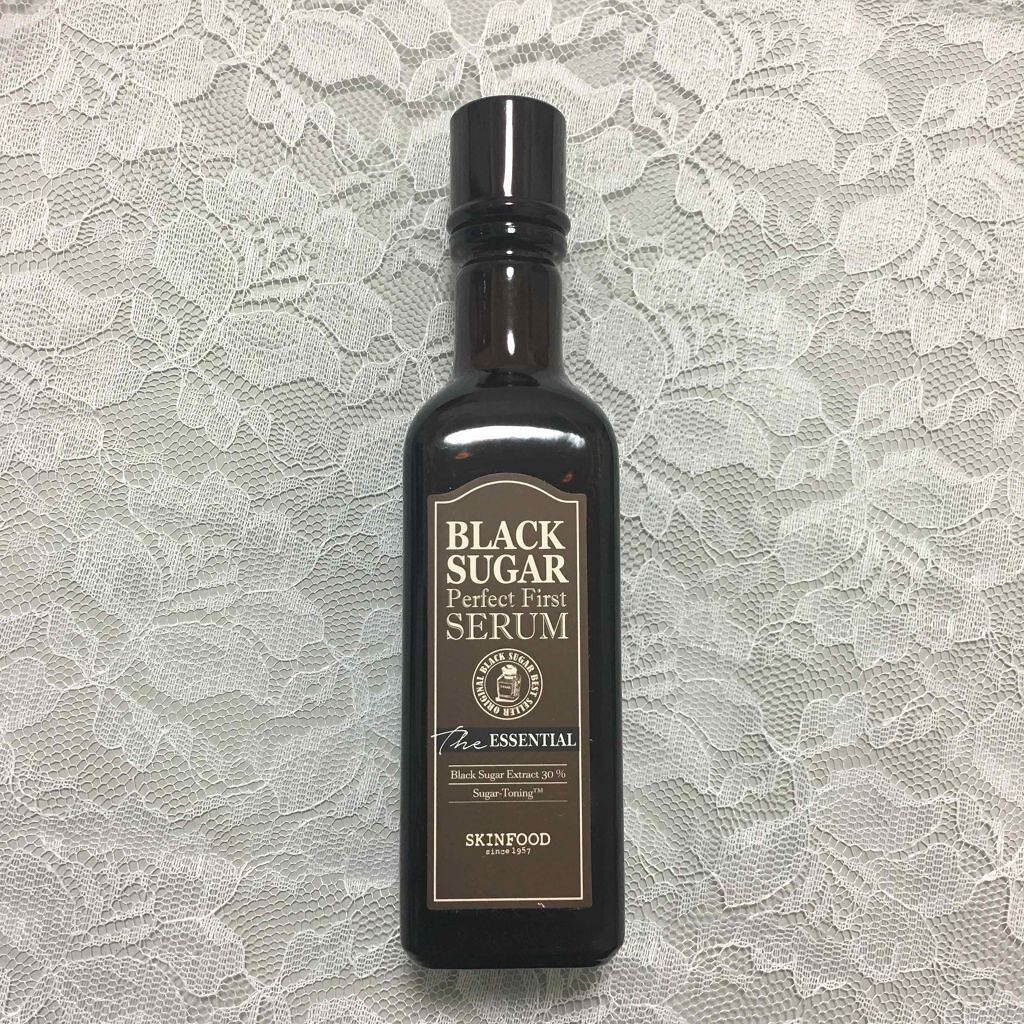 ブラックシュガーパーフェクトファーストセラム u0026 エッセンシャルスクラブ2X SKINFOOD ブラックシュガーパーフェクトファーストセラムパッド250g * 60EA