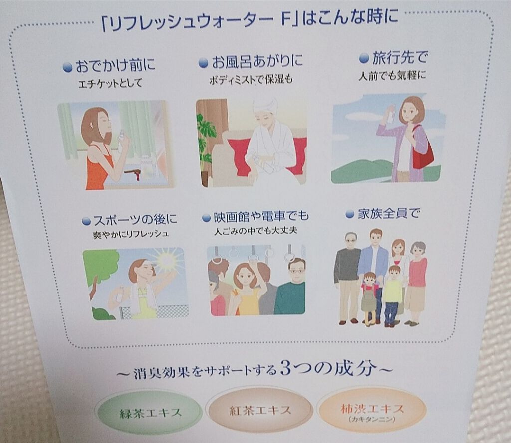 リフレッシュウォーター F/Papilio/デオドラント・制汗剤を使ったクチコミ（2枚目）