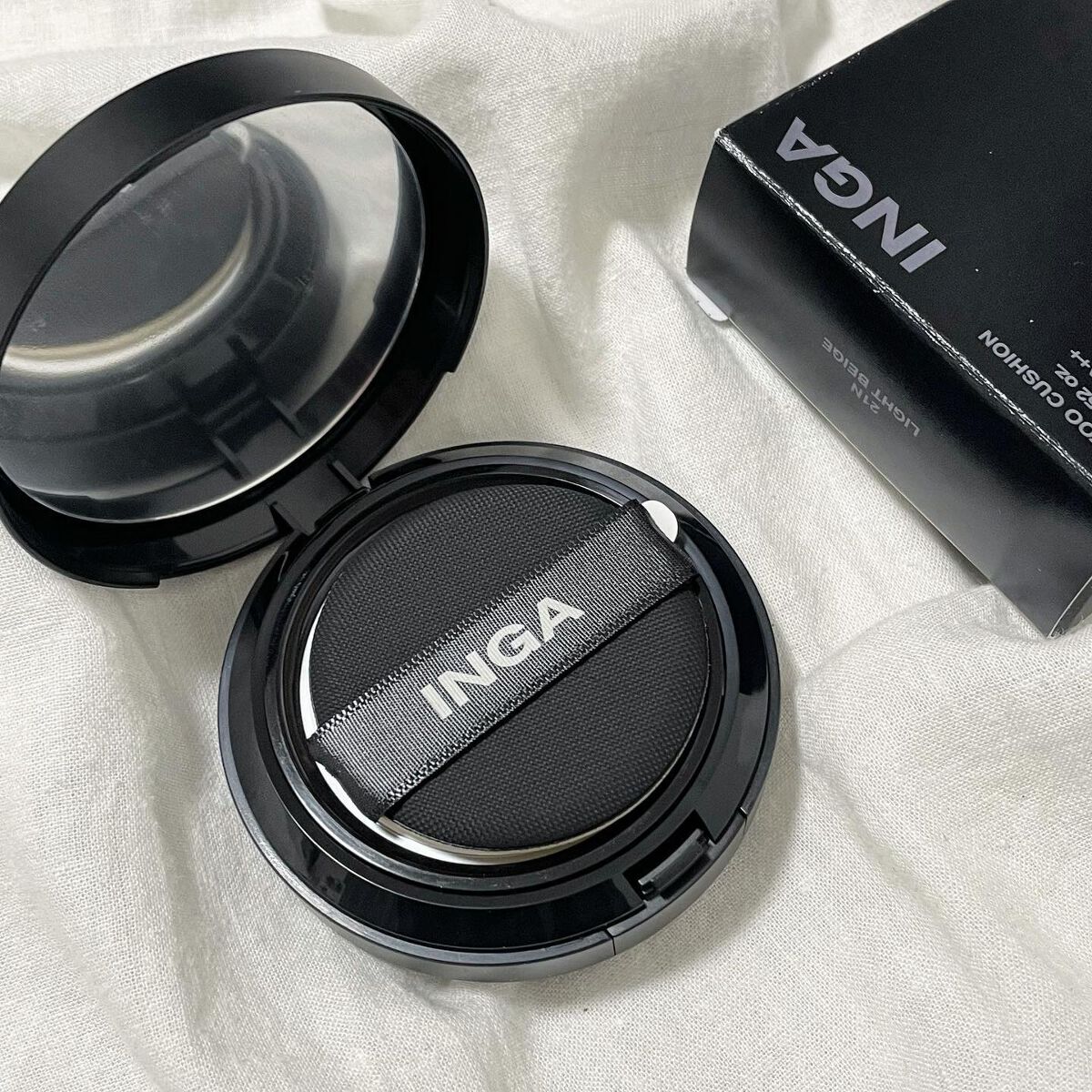 タトゥークッションファンデーション N21 ライトベージュ/INGA/クッションファンデーションを使ったクチコミ（2枚目）