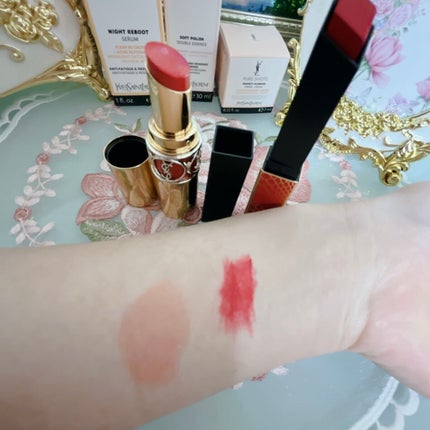 ルージュ ヴォリュプテ シャイン/YVES SAINT LAURENT BEAUTE/口紅を使ったクチコミ(6枚目)