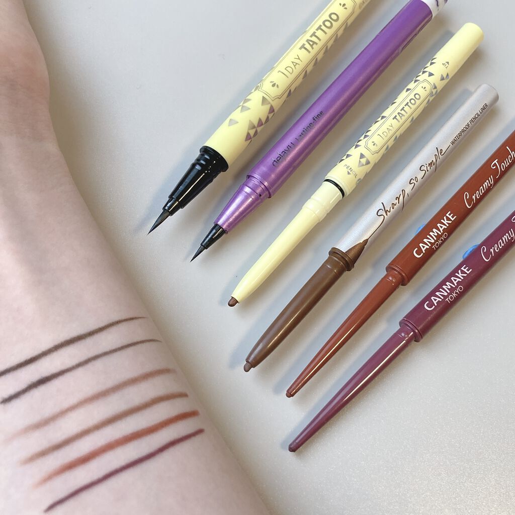 リアルラスティングアイライナー24hWPk /K-パレット/リキッドアイライナーを使ったクチコミ（2枚目）