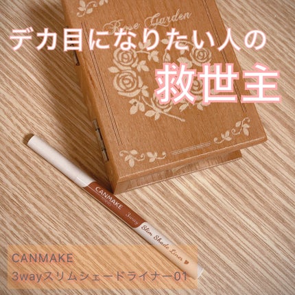 3wayスリムシェードライナー/キャンメイク/リキッドアイライナーを使ったクチコミ(1枚目)