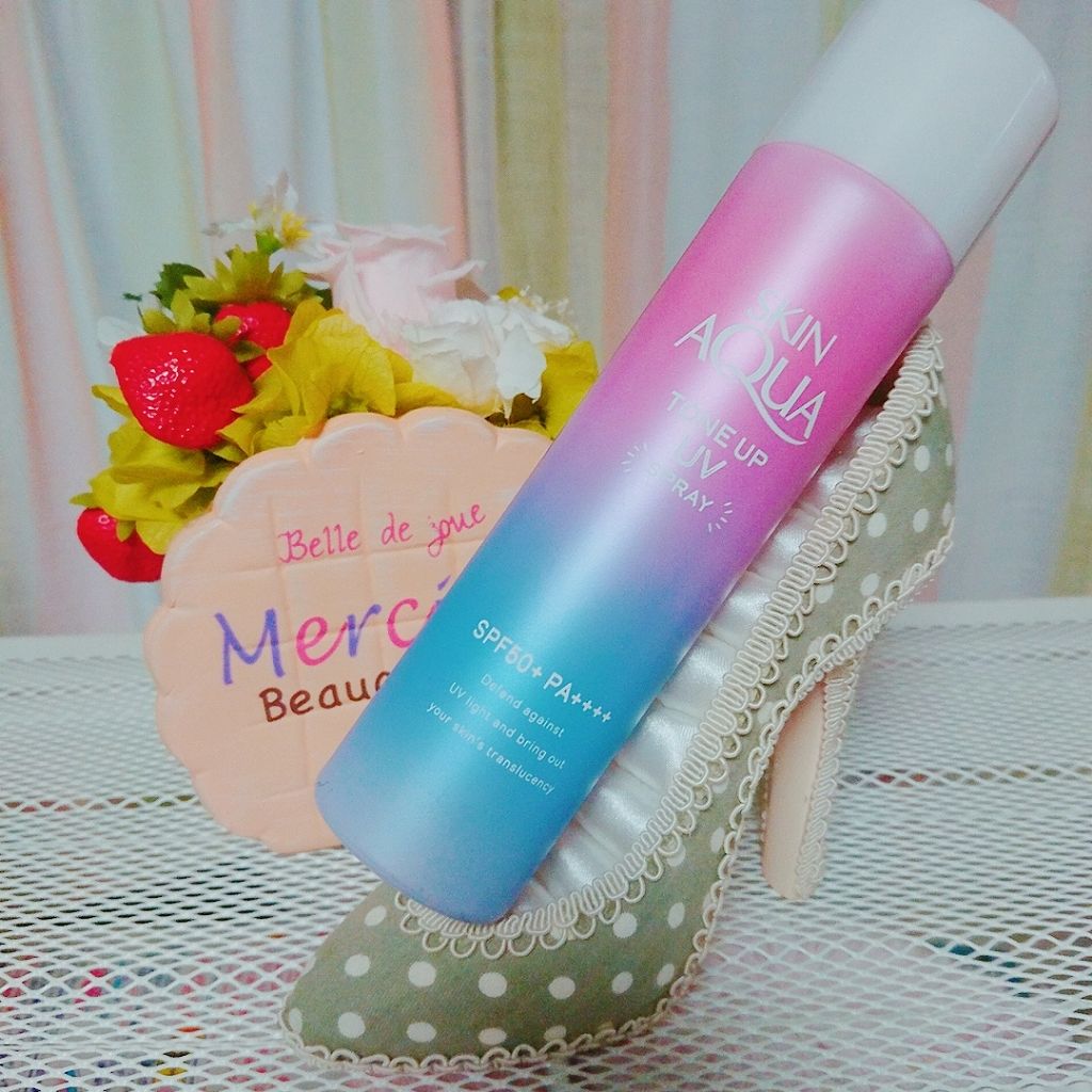 スキンアクア トーンアップUVスプレー/スキンアクア/日焼け止めミスト・スプレーを使ったクチコミ(1枚目)