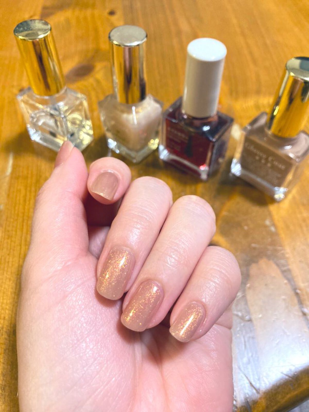 グロッシーコート モンブランベージュ（限定色）【旧】/スキューズミー/オールインワンネイルを使ったクチコミ（1枚目）