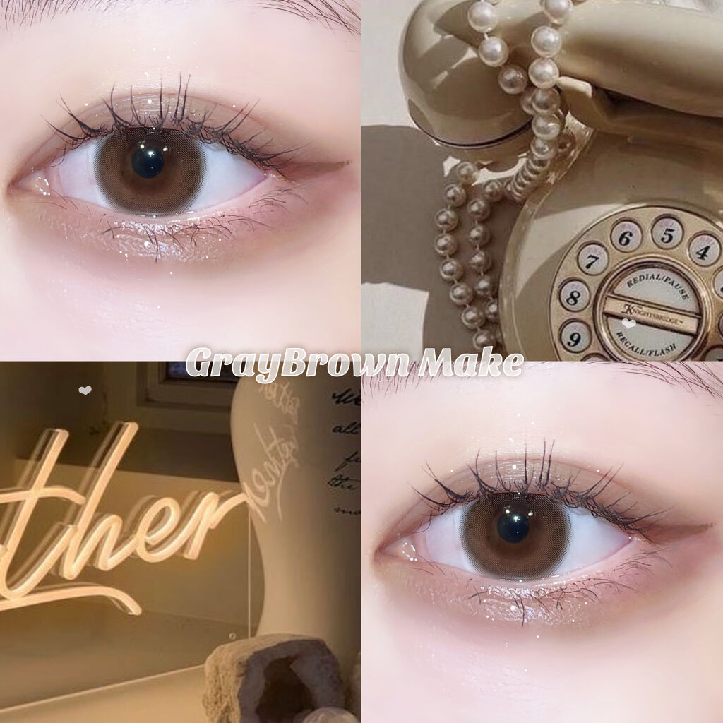 ハッシュシリーズ ハッシュブラウン/LENSSIS/カラーコンタクトレンズを使ったクチコミ（1枚目）