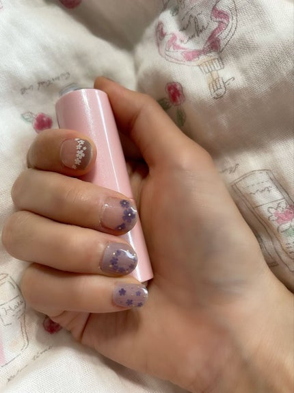 貼るジェルネイル/セリア/ネイルシールを使ったクチコミ(2枚目)