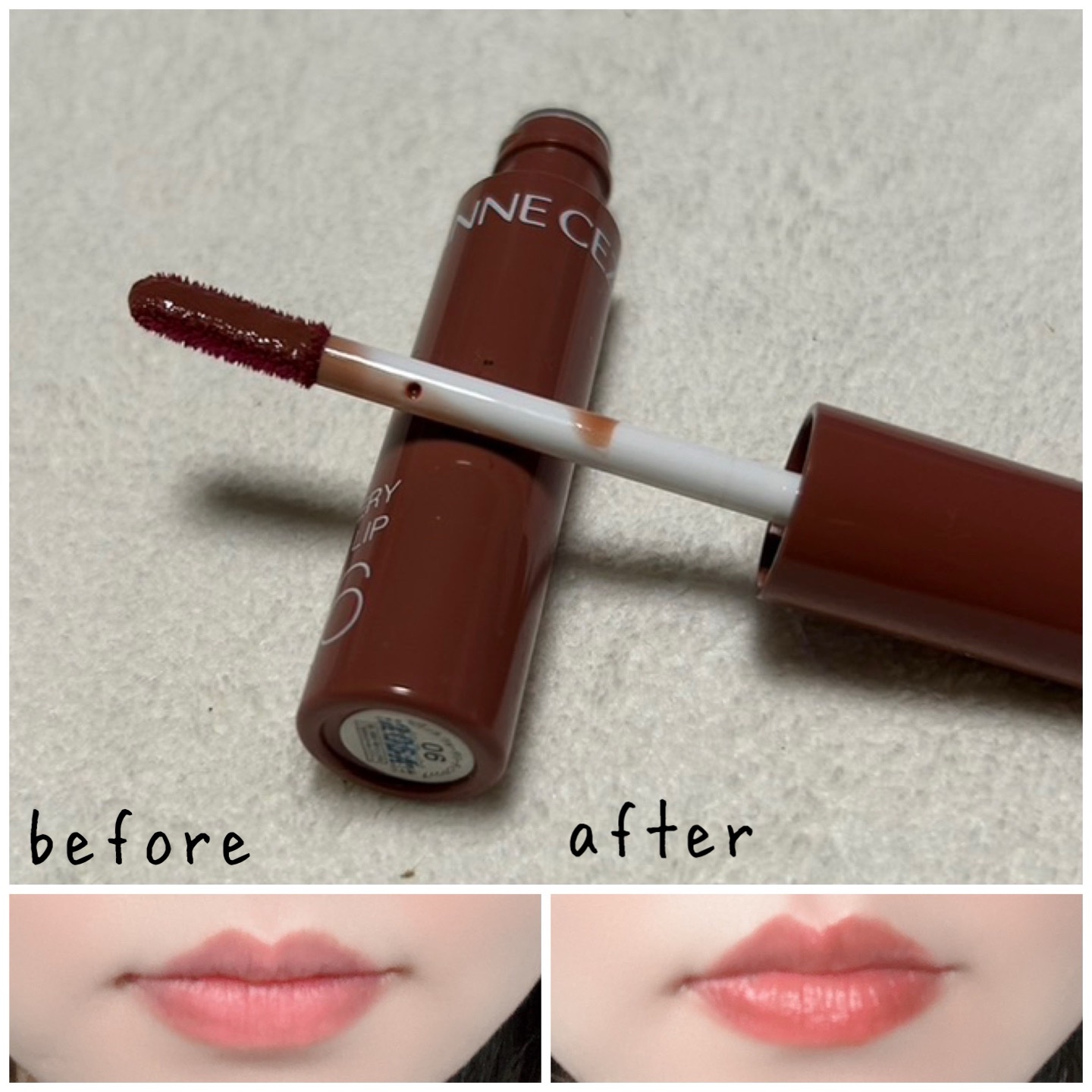 ウォータリーティントリップ/CEZANNE/リップティントを使ったクチコミ（3枚目）