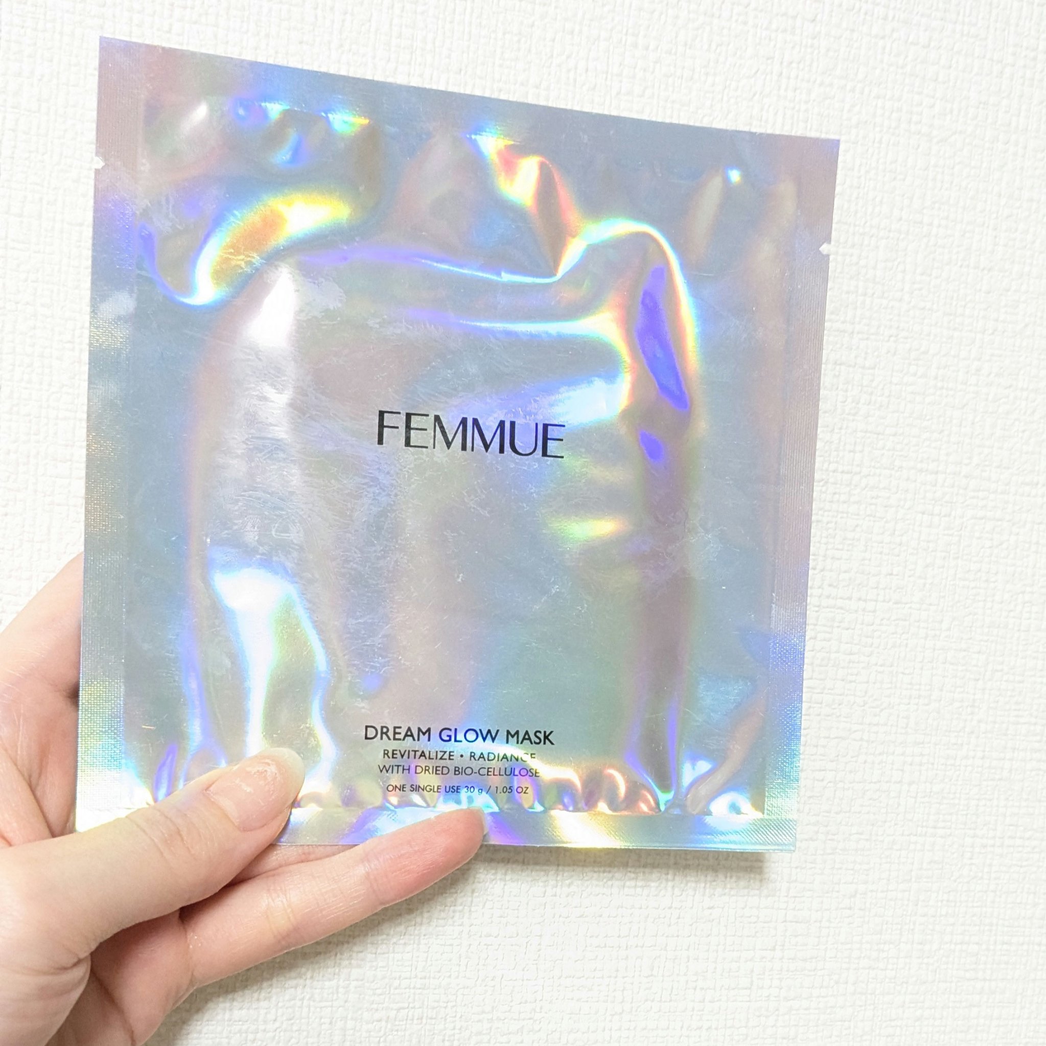 ドリームグロウマスク RR（透明感・キメ）/FEMMUE/シートマスク・パックを使ったクチコミ（1枚目）