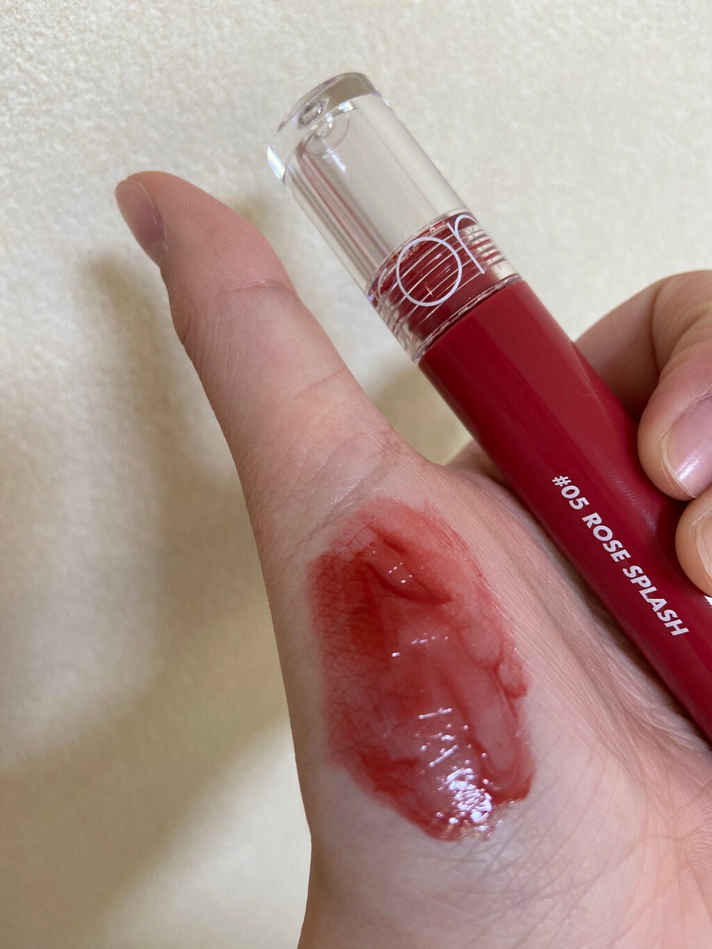 グラスティングウォーターティント/rom&nd/リップティントを使ったクチコミ(2枚目)