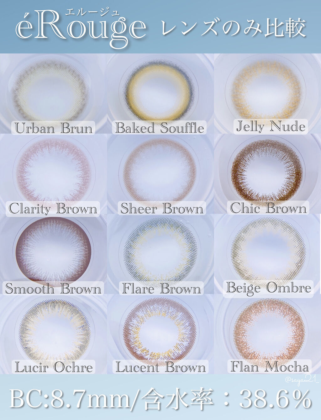 エルージュ 2weeks シアーブラウン/éRouge/２週間（２WEEKS）カラコンを使ったクチコミ（3枚目）