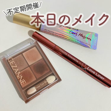 最近ゲットしたマスカラでメイク〜👏
不定期にアップしてる本日のメイク

 ◎アイシャドウ 　セザンヌ 　ビタートーンアイシャドウのオレンジガナッシュ
 ◎アイライナー 　ラブ・ライナー 　リキッドアイラ