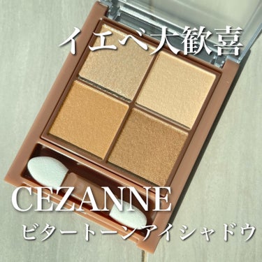 ビタートーンアイシャドウ/CEZANNE/パウダーアイシャドウを使ったクチコミ（1枚目）