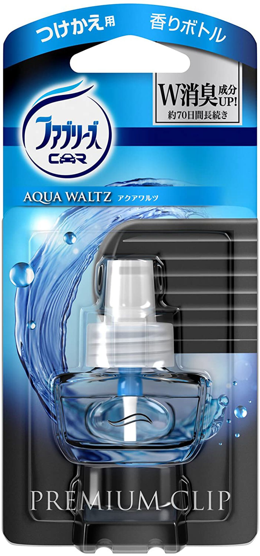 車のエアコン用 プレミアムクリップ つけかえ用 アクアワルツの香り