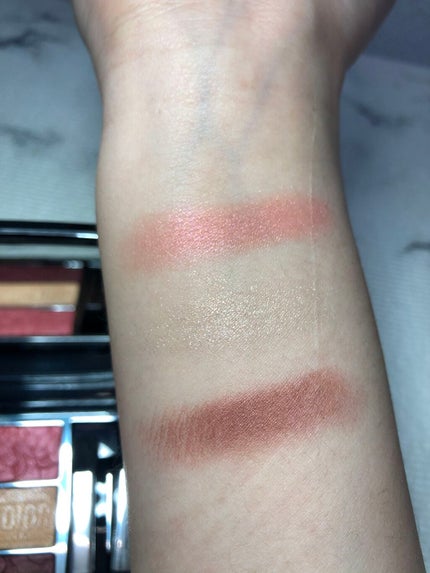 トリオ ブリック パレット<ピュア グロウ>/Dior/アイシャドウパレットを使ったクチコミ(4枚目)