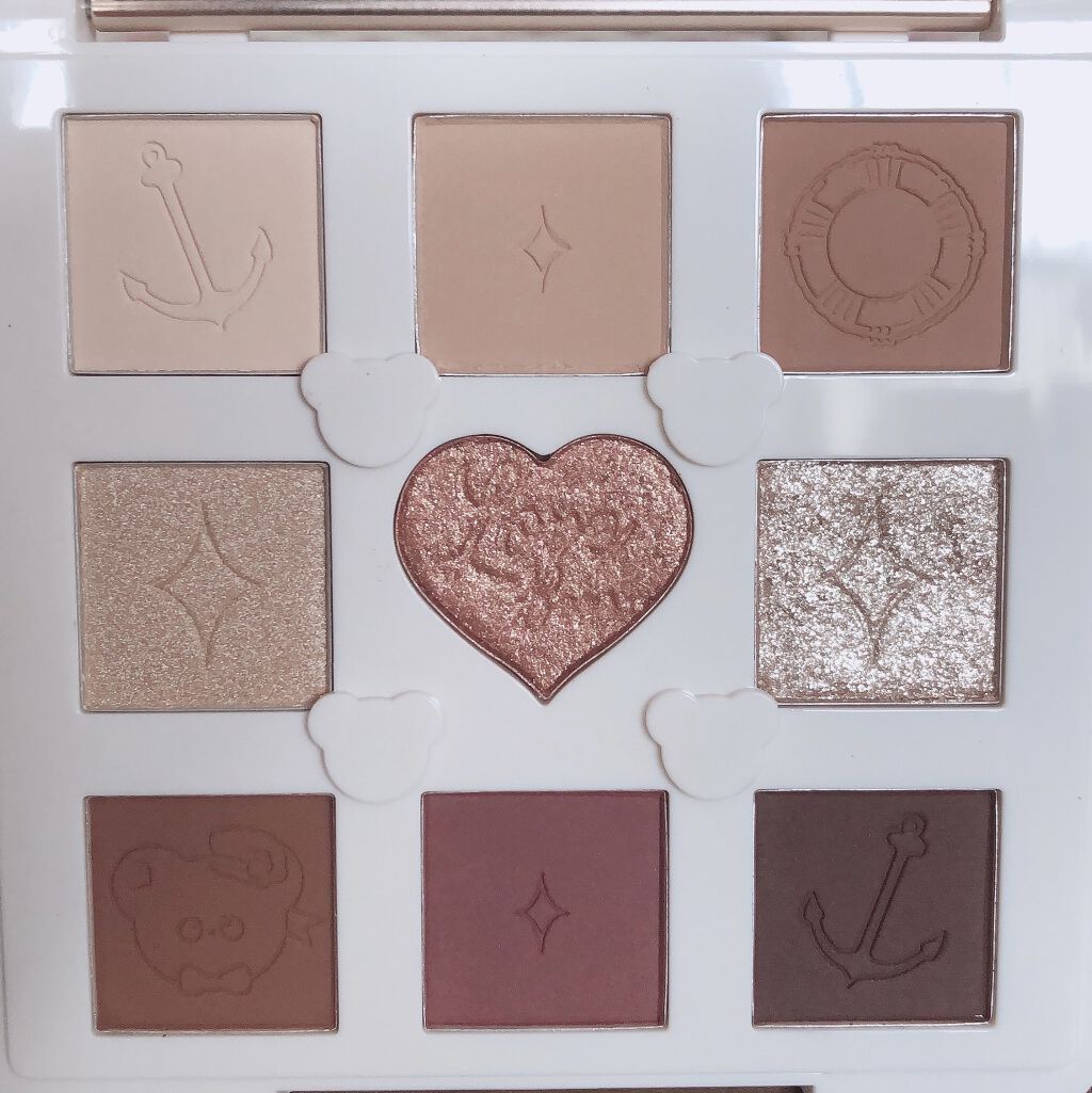 Love Bear 9色 アイシャドウパレット ヘーゼルナッツココア/FlowerKnows/アイシャドウパレットを使ったクチコミ（3枚目）