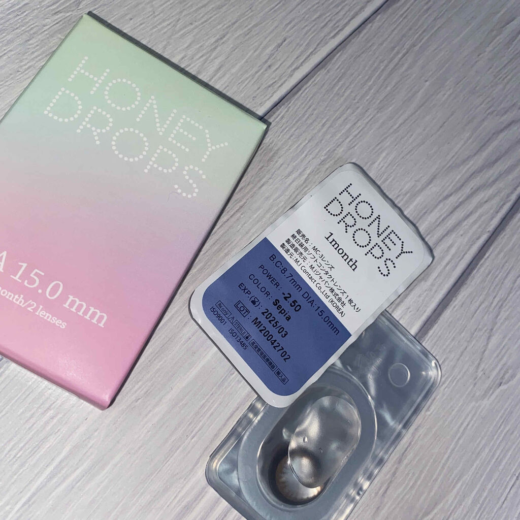 ハニードロップス/HONEY DROPS/カラーコンタクトレンズを使ったクチコミ（2枚目）