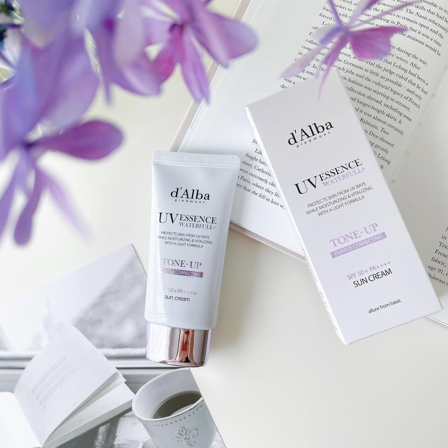 ダルバ ウォータフル トーンアップ サンクリーム(パープル)/ダルバ/日焼け止めクリームを使ったクチコミ(2枚目)