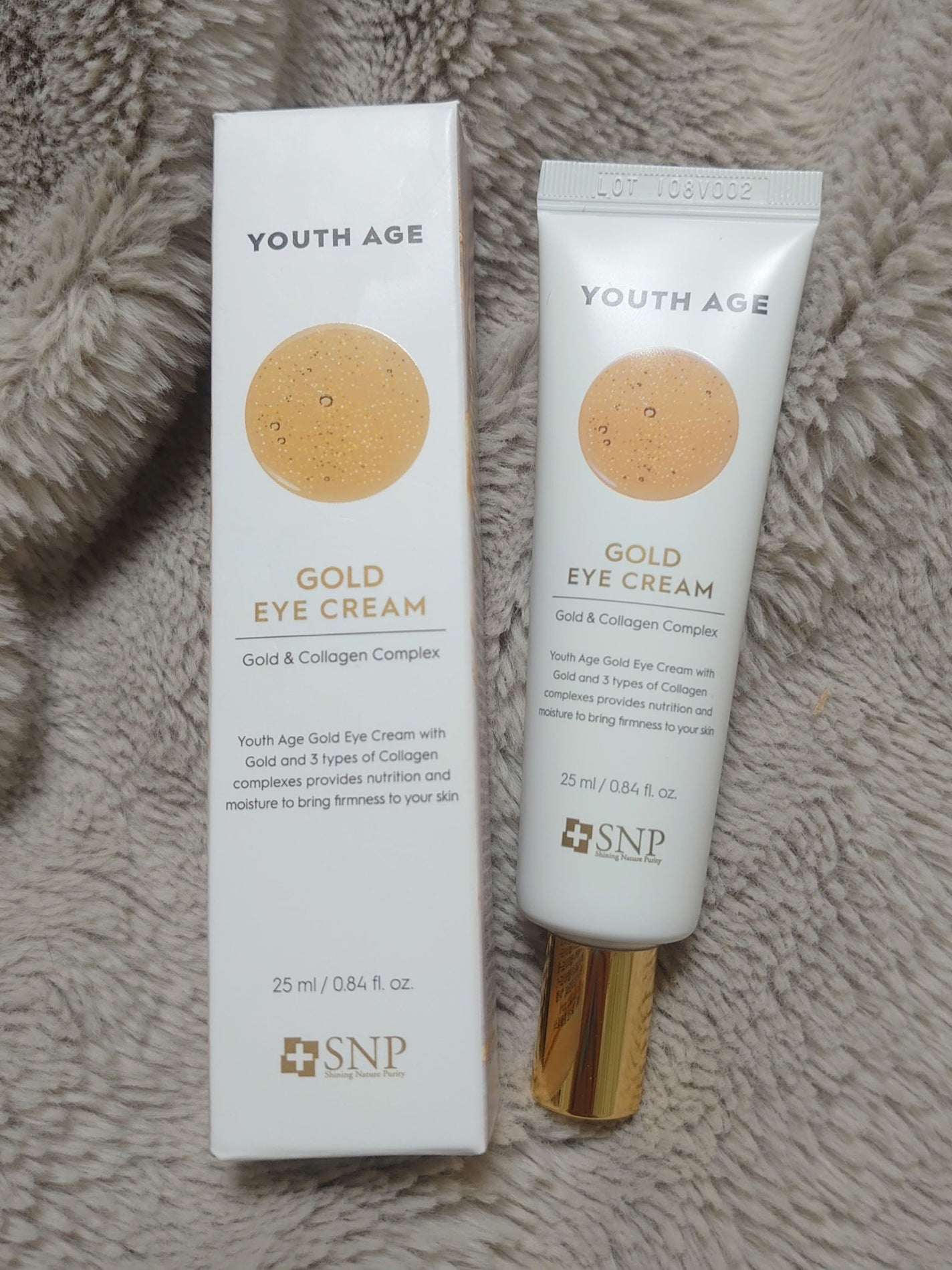 ユースエイジゴールドアイクリーム/SNP/アイケア・アイクリームを使ったクチコミ(1枚目)