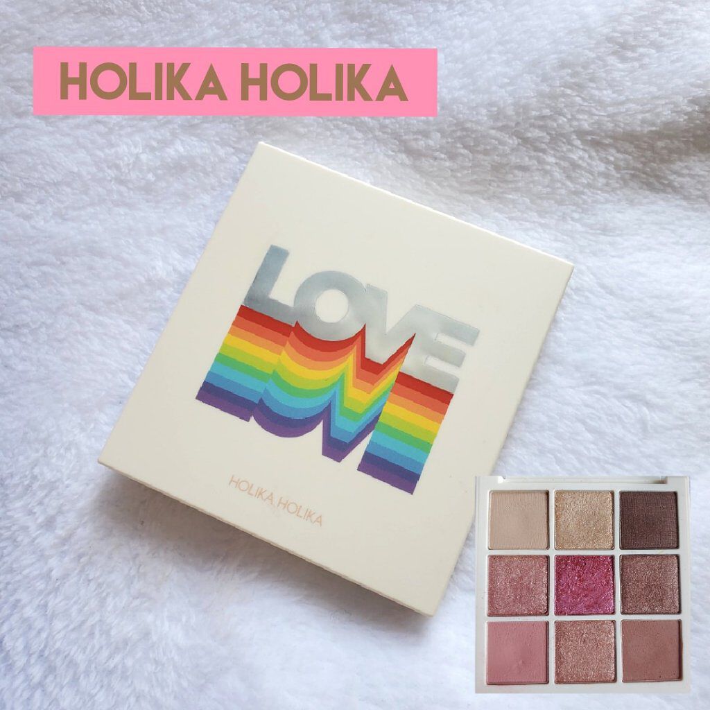ラブアイシャドウパレット/HOLIKA HOLIKA/アイシャドウパレットを使ったクチコミ（1枚目）