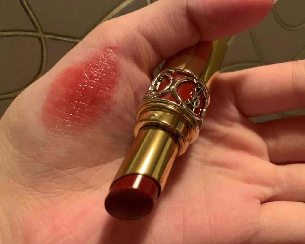 ルージュ ヴォリュプテ シャイン/YVES SAINT LAURENT BEAUTE/口紅を使ったクチコミ(1枚目)