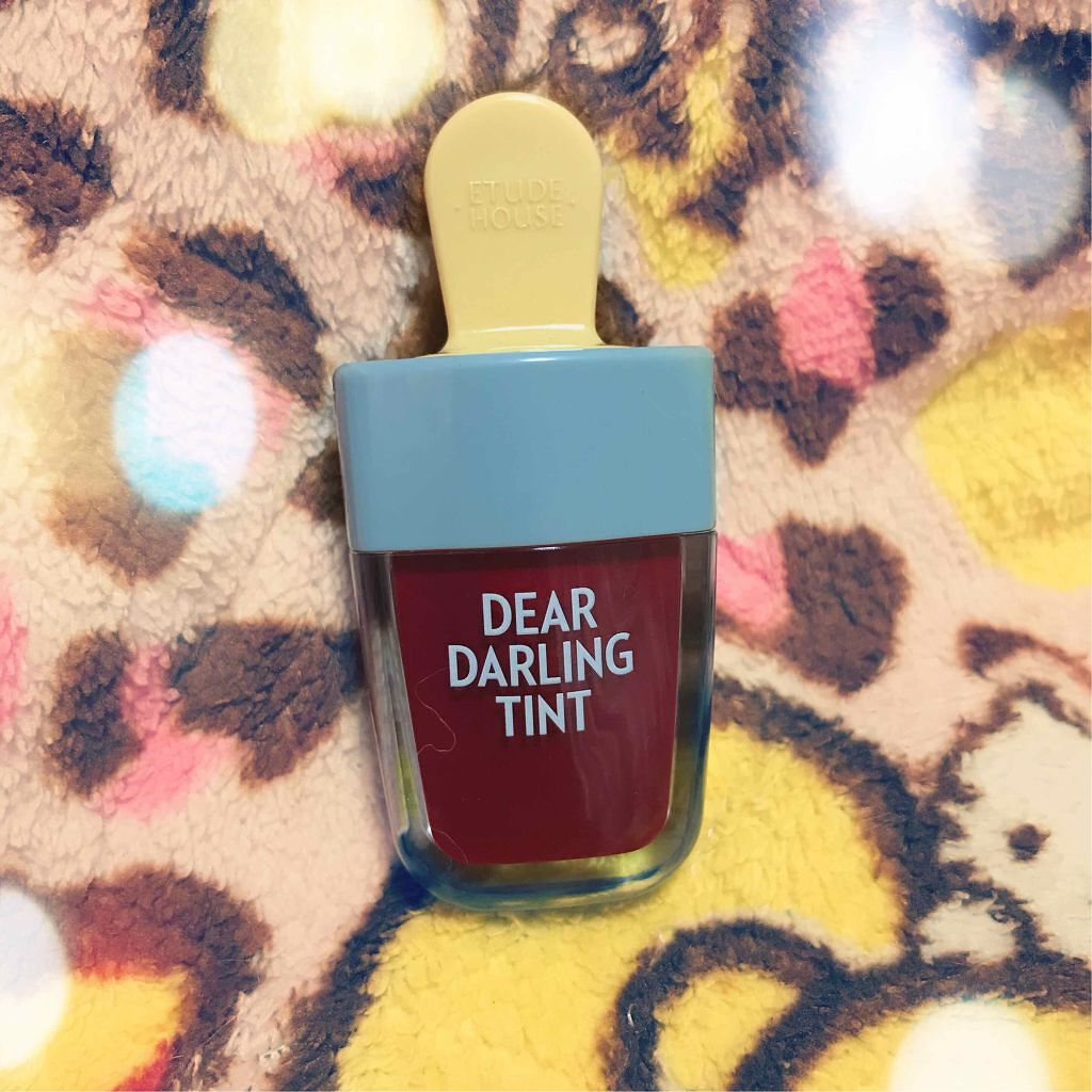 ディアダーリン ウォータージェルティント (アイスティント)/ETUDE/口紅を使ったクチコミ(2枚目)