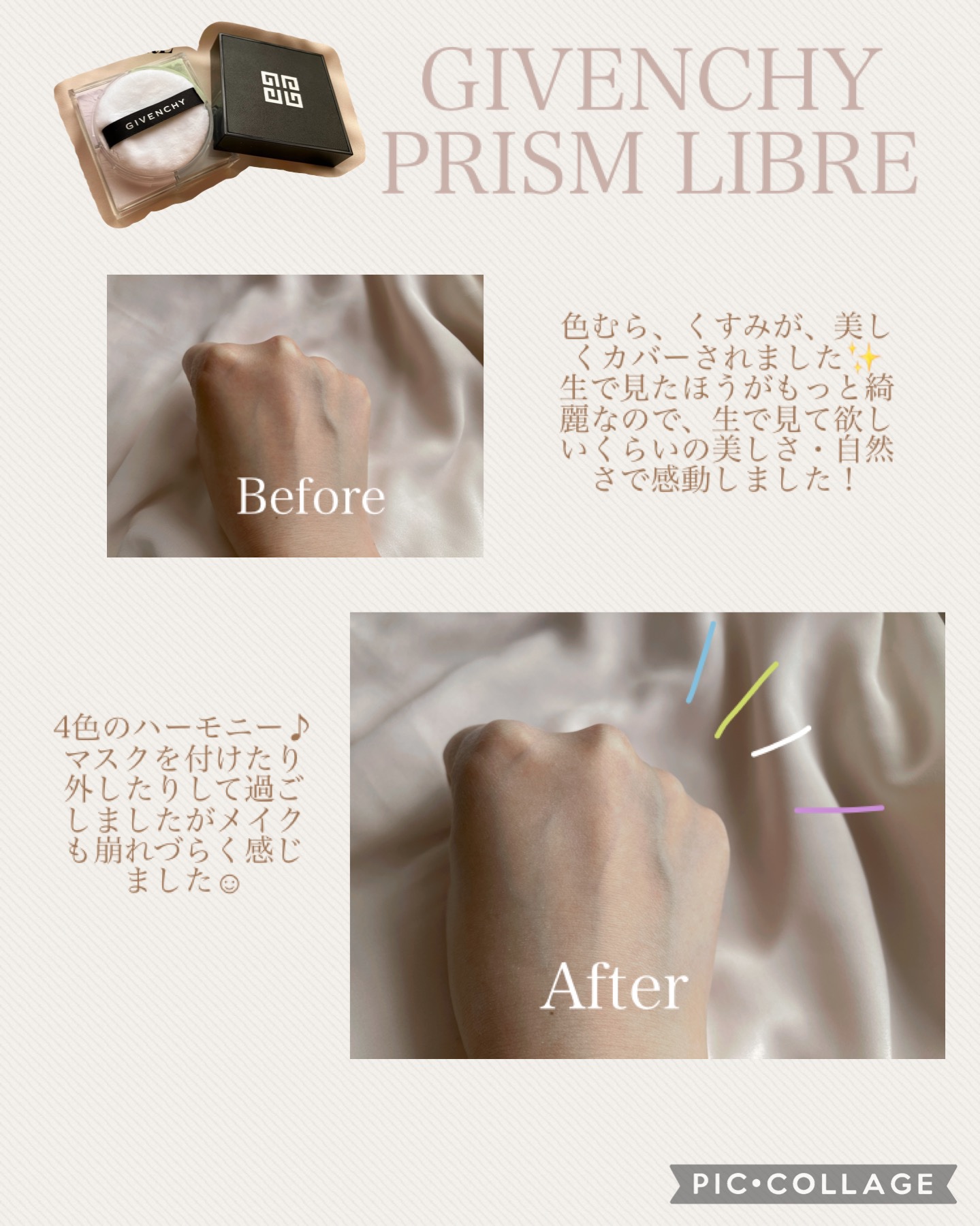 プリズム・リーブル/GIVENCHY/ルースパウダーを使ったクチコミ（3枚目）
