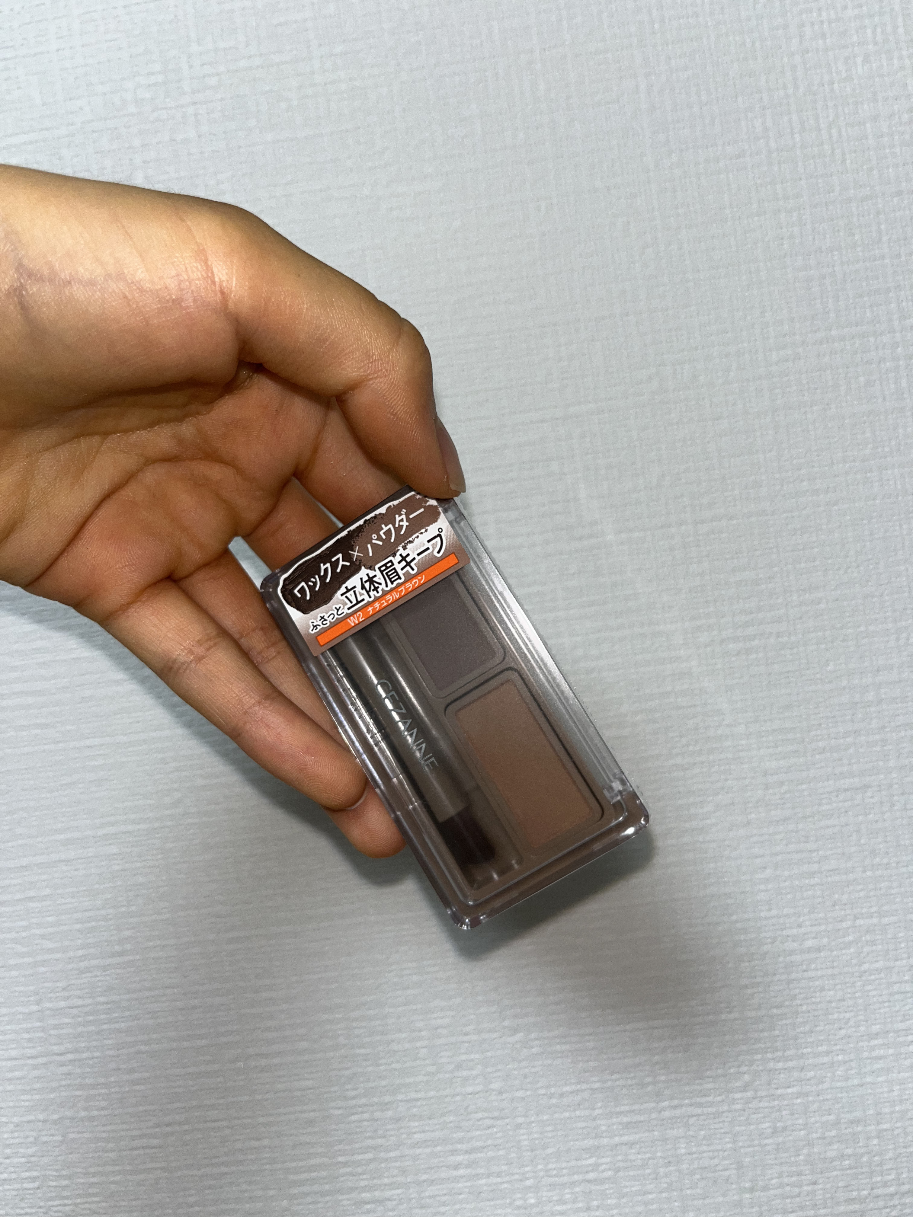 アイブロウワックス＆パウダー/CEZANNE/アイブロウを使ったクチコミ（3枚目）