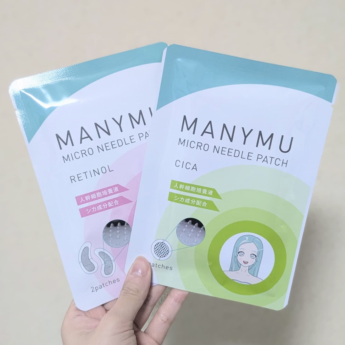 マイクロニードルパッチ シカ/MANYMU/シートマスク・パックを使ったクチコミ（1枚目）