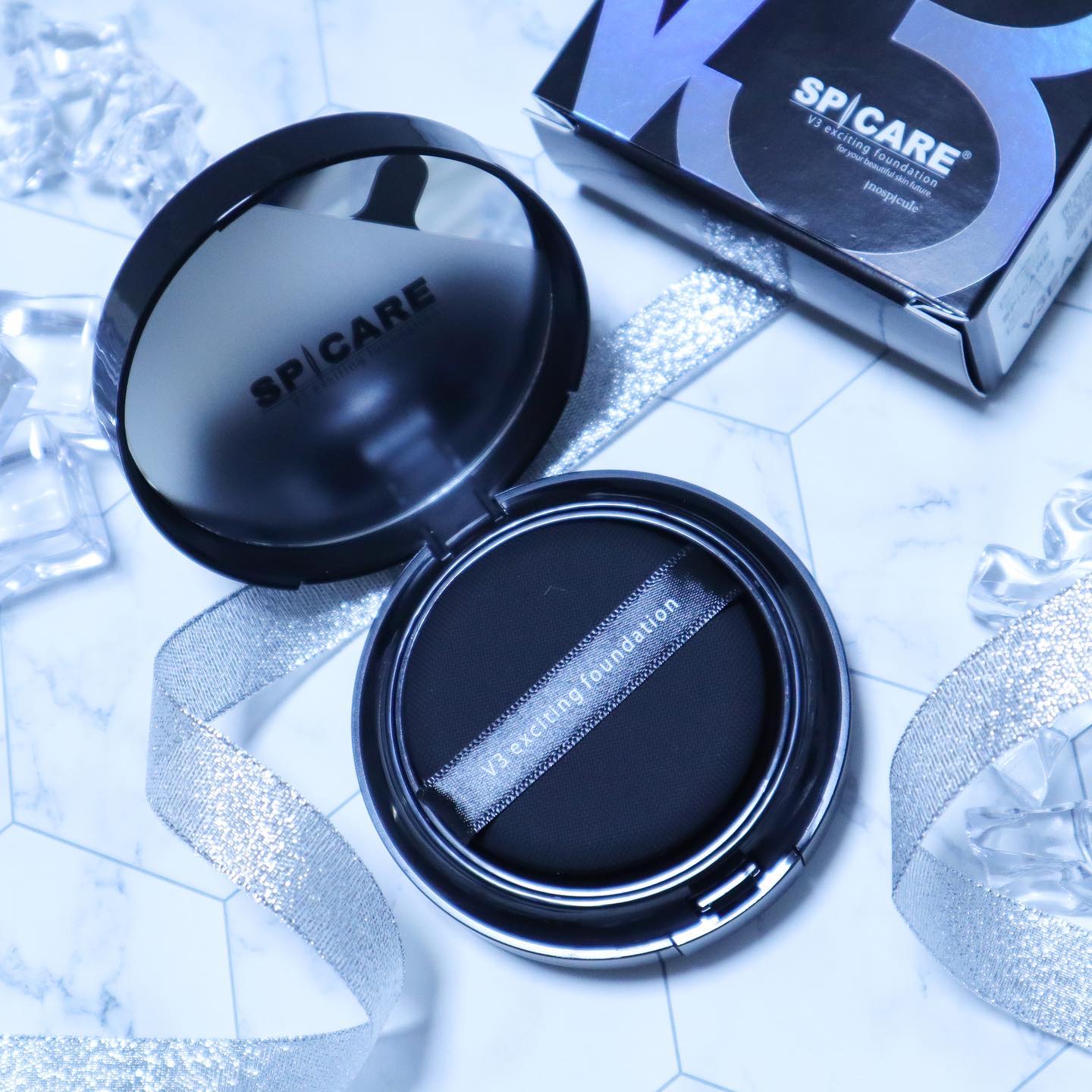 V3 エキサイティングファンデーション/SPICARE/クッションファンデーションを使ったクチコミ（3枚目）