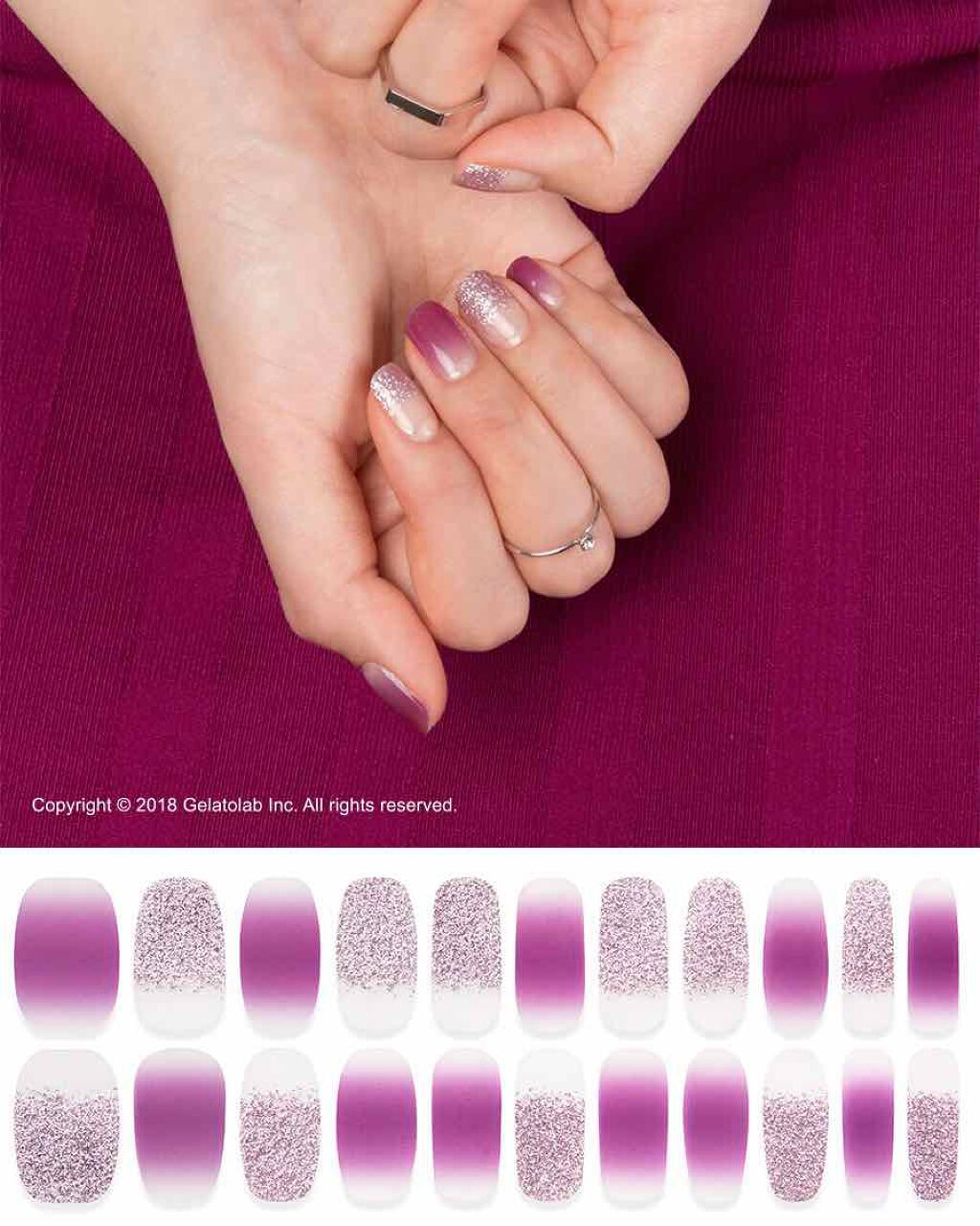 ネイルフィット ジェルネイルシール/GELATO FACTORY/ネイルシールを使ったクチコミ(1枚目)