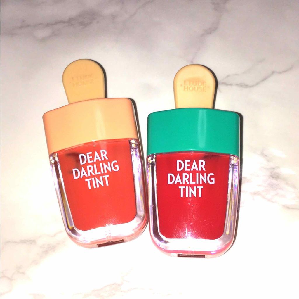 ディアダーリン ウォータージェルティント （アイスティント）/ETUDE/口紅を使ったクチコミ（1枚目）