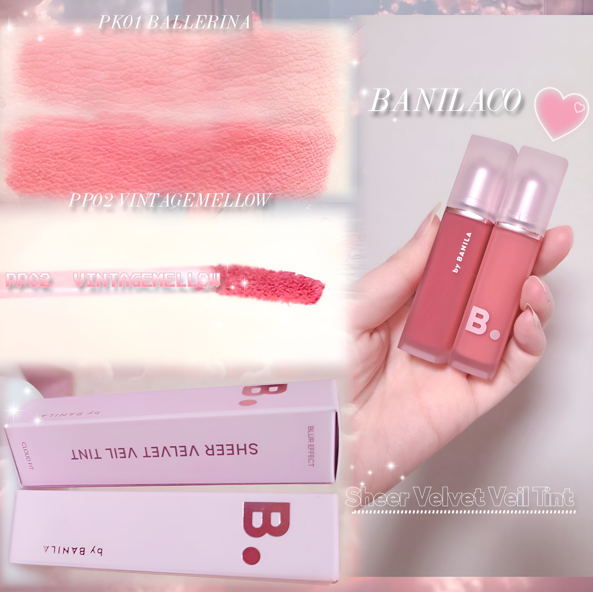 シアーベルベットベールティント /BANILA CO/リップティントを使ったクチコミ（3枚目）