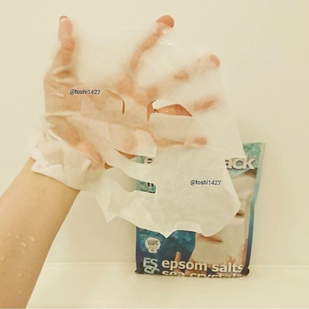 エプソムパック/sea crystals/シートマスク・パックを使ったクチコミ（3枚目）