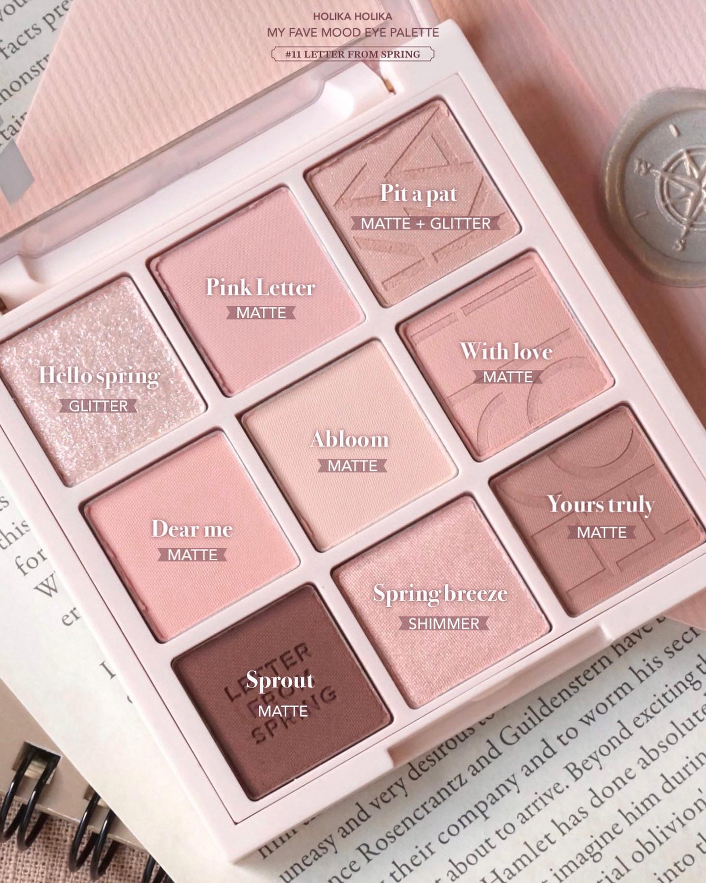 マイフェイブムードアイパレット 9カラー 09　レターフロムスプリング（LETTER FROM SPRING）/HOLIKA HOLIKA/アイシャドウパレットを使ったクチコミ（3枚目）