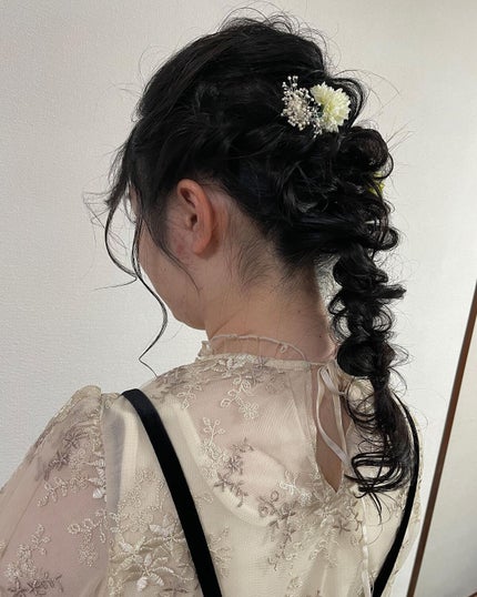 ふみ on LIPS 「同窓会の髪はヘアセットさせてもらって✨可愛いく仕上がりました😍..」(4枚目)